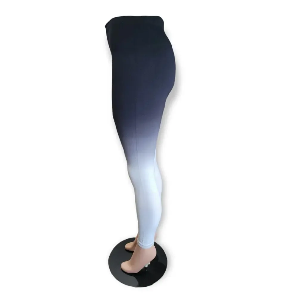 ZYIA Active High Waist 7/8 Leggings Women's Size Medium High‎ Waist Ombre Gym
